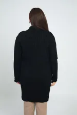 Gilet côtelé grande taille pour femme, avec motif sur le devant et poches, en Lycra.
