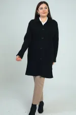 Gilet matelassé en maille grande taille avec poches tressées pour femme