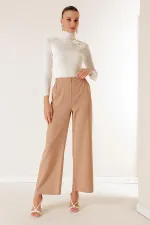 Elasticated Waist Lycra Fabric Palazzo Pants