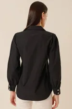 Metal Button Detailed Shirt