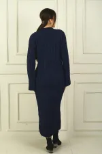 Women's Braided Relaxed Fit Acrylic Long Dress