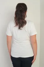 Women's V-Neck Lycra Plus Size Blouse