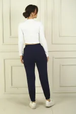 Kadın Beli Ve Paçası Lastikli Cepli Oysho Pantolon