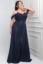 Robe à paillettes grande taille pour femme, à bretelles, laçage au dos, buste drapé, doublée et à armatures.