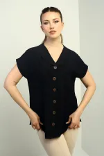 Women's Shawl Collar Oversize Shirt