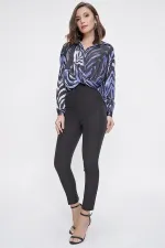 Yüksek Bel Dar Paça En Boy Likra Pantolon