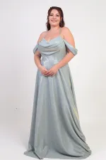 Robe à paillettes grande taille pour femme, à bretelles, laçage au dos, buste drapé, doublée et à armatures.