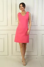 V Yaka Klasik Kısap Elbise