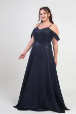 Robe à paillettes grande taille pour femme, à bretelles, laçage au dos, buste drapé, doublée et à armatures.