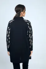 Women's Sleeve Patterned Turtleneck Tunic