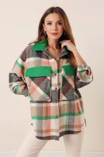 Torba Cepli Garnili Oduncu Oversize Gömlek