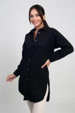 Tunique à fente latérale pour femme