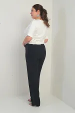 Culotte BB pour femme avec taille élastique et bordure latérale à paillettes