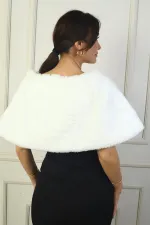 Boléro pour femme avec broche et doublure