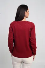 Gilet en maille boutonné pour femme