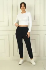 Kadın Beli Ve Paçası Lastikli Cepli Oysho Pantolon