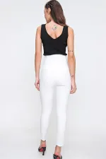 High Waist Slim Fit Lycra Pants