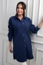 Tunique à fente latérale pour femme