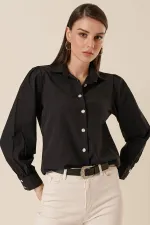 Metal Button Detailed Shirt