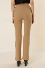 Kadın Yüksek Bel Toparlayıcı Çımalı Palazzo Pantolon