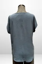 Kadın V Yaka Ayrobin Bluz