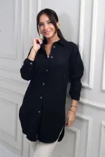 Tunique à fente latérale pour femme