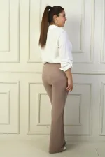 Women's Plus Size Palazzo Pants with Elastic Waistband