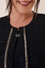 Ensemble veste doublée à paillettes et pierres BB