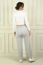 Kadın Beli Lastikli Cepli Palazzo Oysho Pantolon