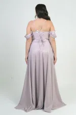 Robe à paillettes grande taille pour femme, à bretelles, laçage au dos, buste drapé, doublée et à armatures.