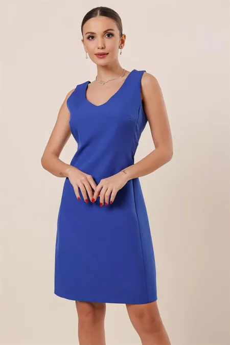 V-Neck Classic Crop Dress