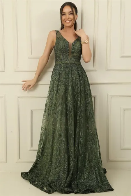 Simli Hayalet Tül Prenses Abiye