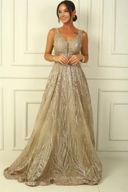 Simli Hayalet Tül Prenses Abiye