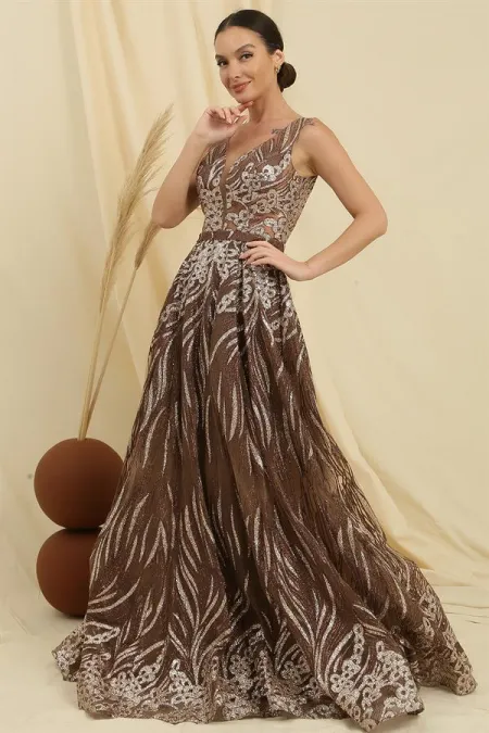 Robe de princesse en tulle fantôme pailleté