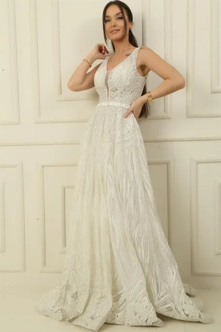 Simli Hayalet Tül Prenses Abiye