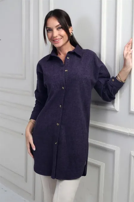 Tunique à fente latérale pour femme