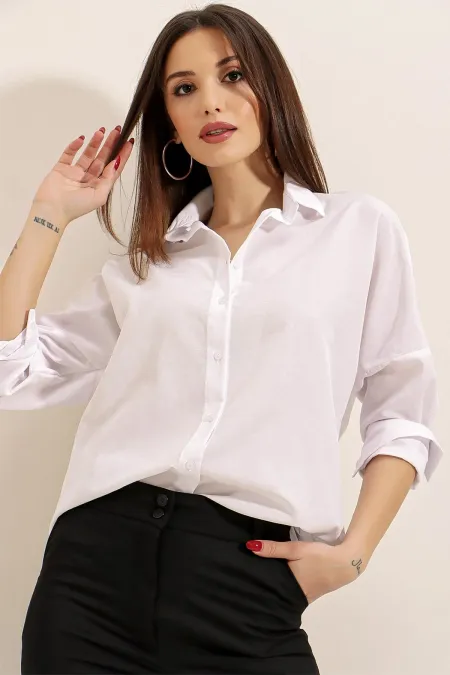 Oversize Long Basic Shirt