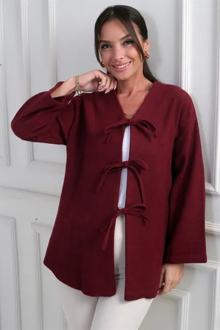 Gilet en cachemire 3 fils pour femme avec devant en dentelle