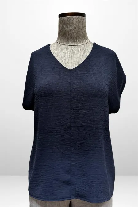 Kadın V Yaka Ayrobin Bluz