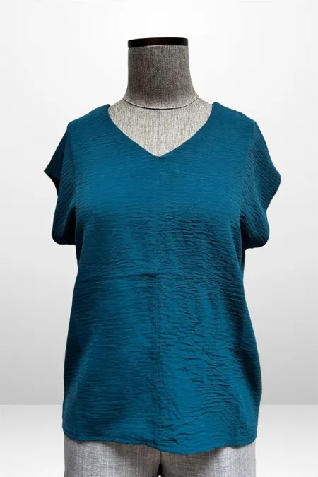 Kadın V Yaka Ayrobin Bluz