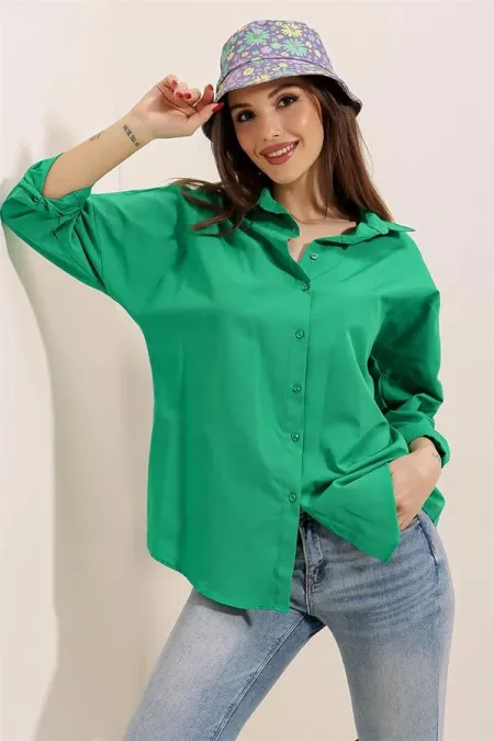 Oversize Long Basic Shirt