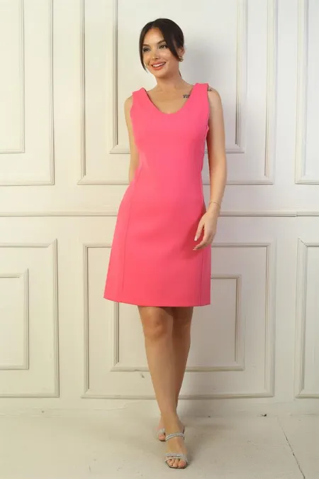 V-Neck Classic Crop Dress