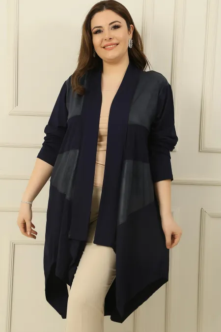 Cardigan combiné en viscose BB Turtle à col châle