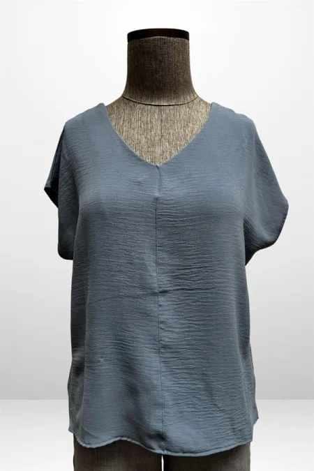 Kadın V Yaka Ayrobin Bluz