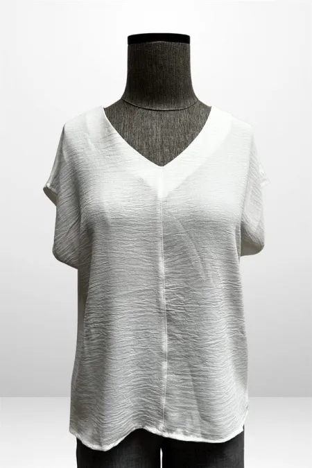 Kadın V Yaka Ayrobin Bluz