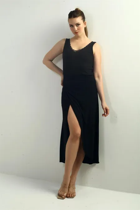 Women's Sandy Long Skirt with Shorts Inside