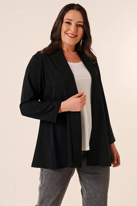 Veste en crêpe importée avec motif de maillot de corps et châle, ensemble 2 pièces grande taille