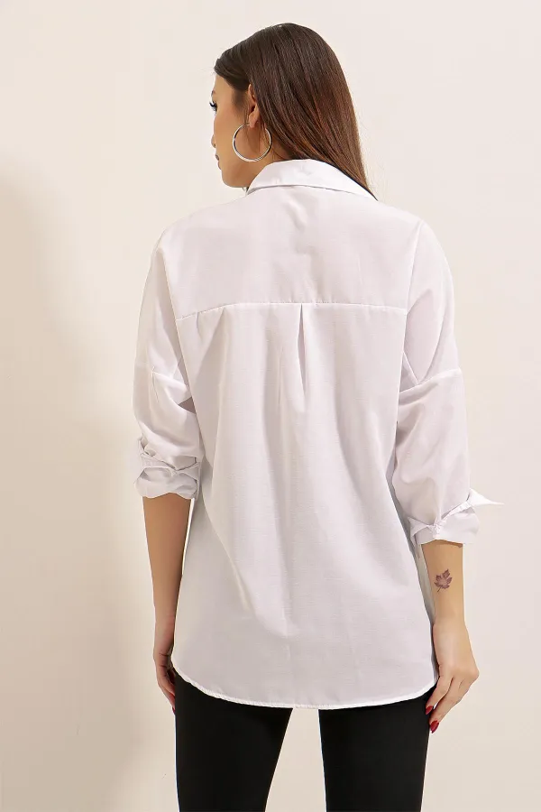 Oversize Long Basic Shirt