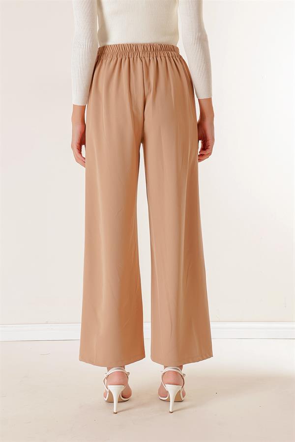 Elasticated Waist Lycra Fabric Palazzo Pants