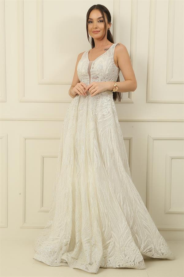 Simli Hayalet Tül Prenses Abiye